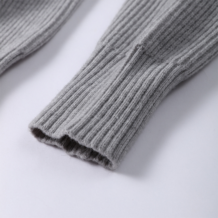 Relaxed Zip-Up Knit Cardigan for Women