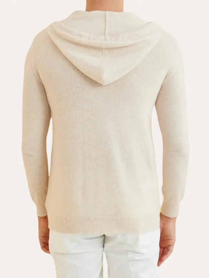 Men’s Essential Hoodie – Cream Beige