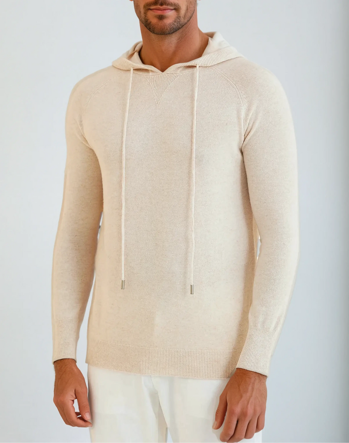 Men’s Essential Hoodie – Cream Beige