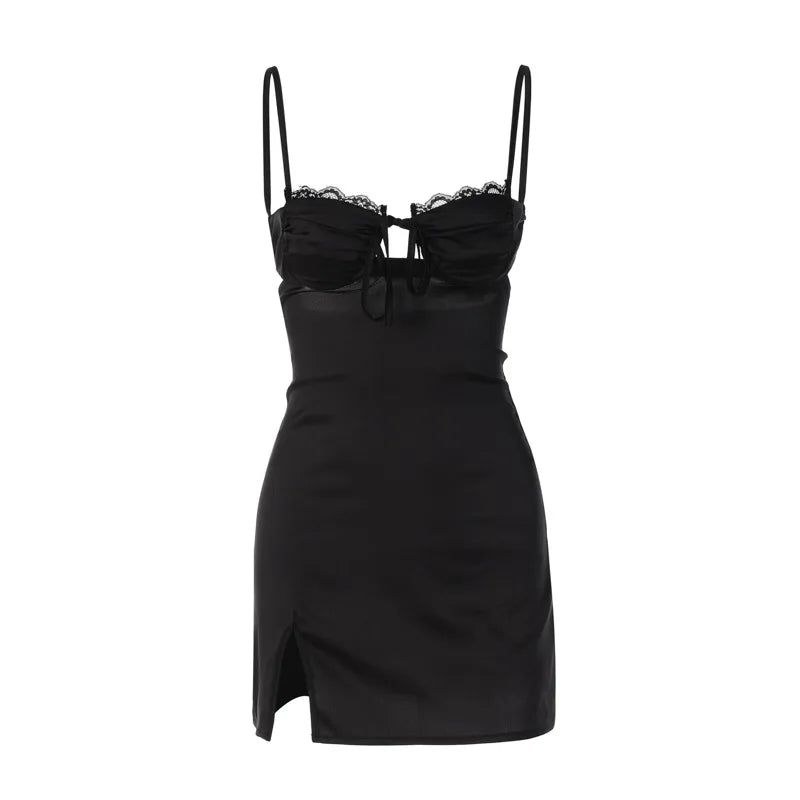 Borough | Kian – Mini Dress With Spaghetti Straps-Women’s Dresses-Borough Fashion