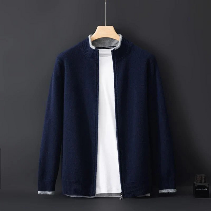 Men’s Classic Wool Zip Cardigan