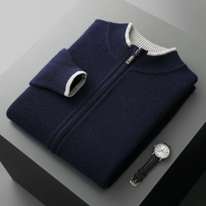 Men’s Classic Wool Zip Cardigan