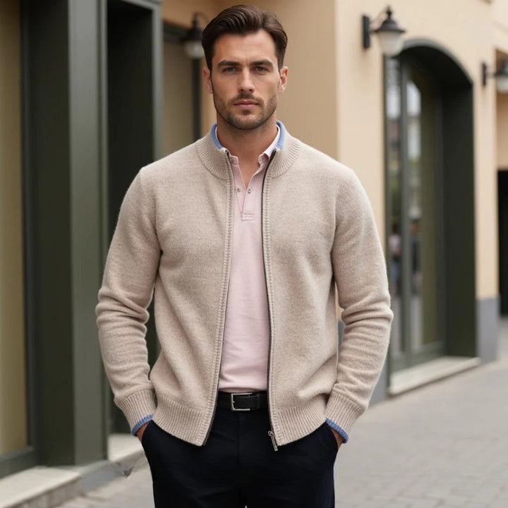 Men’s Classic Wool Zip Cardigan