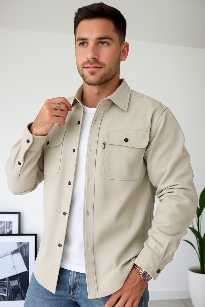 Men's Longsleeve Shirt with Pockets