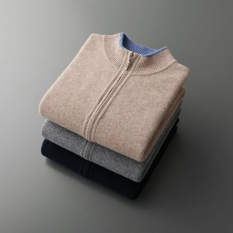 Men’s Classic Wool Zip Cardigan