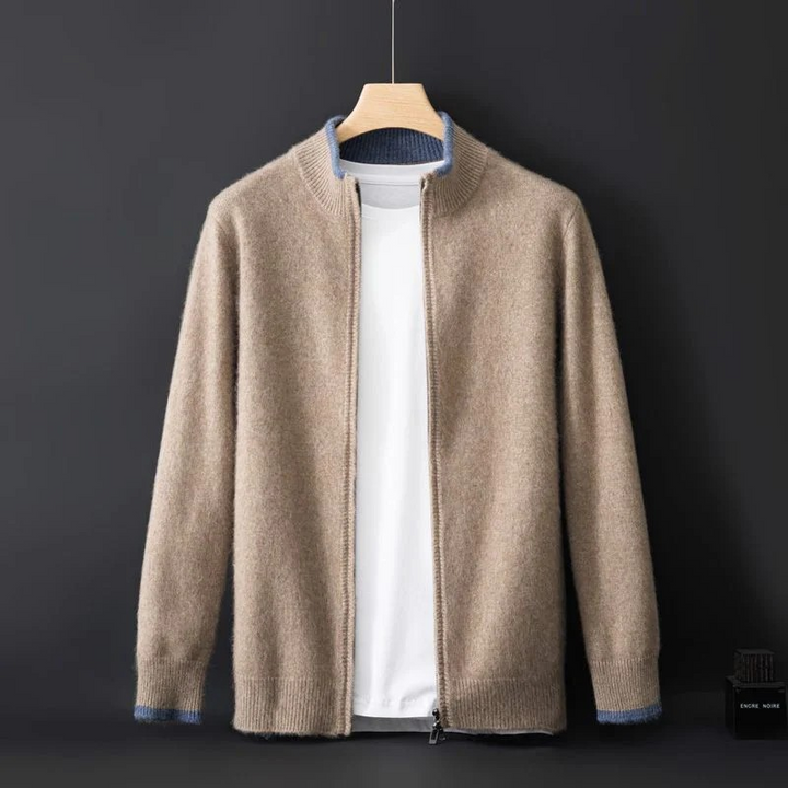 Men’s Classic Wool Zip Cardigan
