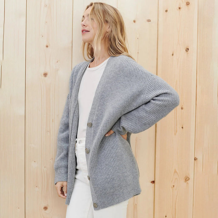 Women’s Button-Up Knitted Oversized Cardigan