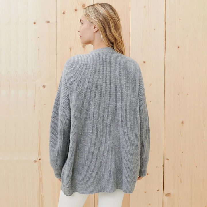 Women’s Button-Up Knitted Oversized Cardigan