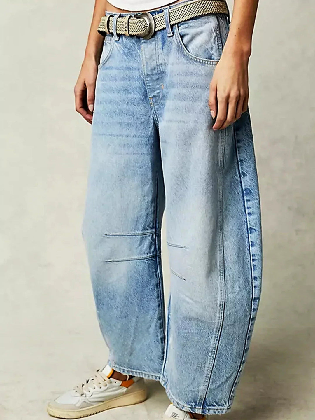 Lana | Women’s High-Waist Printed Denim Jeans-Women's Jeans-Borough Fashion