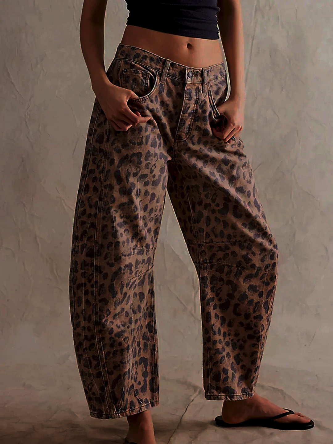 Lana | Women’s High-Waist Printed Denim Jeans-Women's Jeans-Borough Fashion