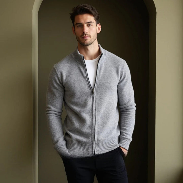 Men’s Classic Wool Zip Cardigan