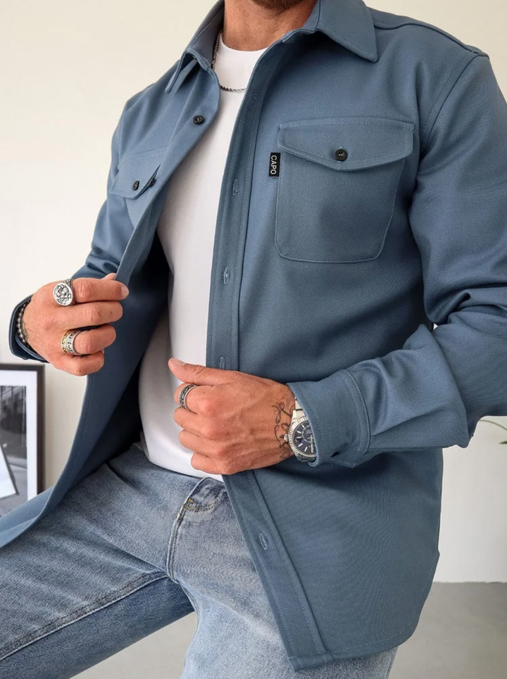 Men's Longsleeve Shirt with Pockets