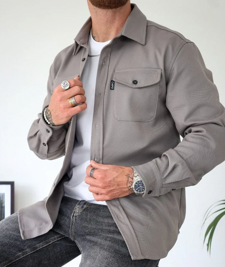 Men's Longsleeve Shirt with Pockets