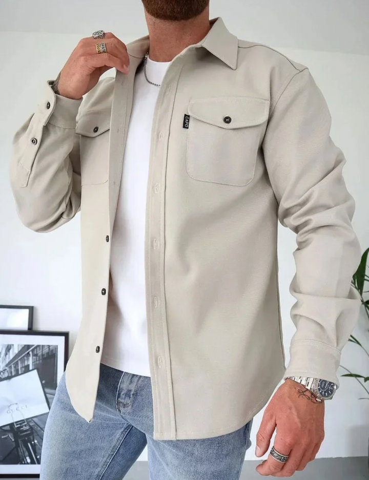 Men's Longsleeve Shirt with Pockets