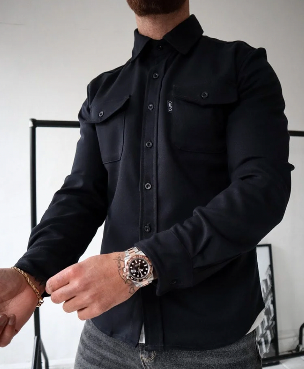 Men's Longsleeve Shirt with Pockets