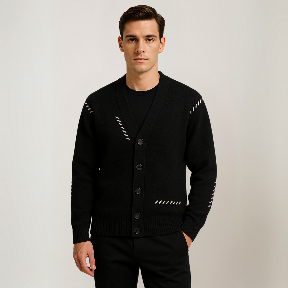 Men's Knitted Cardigan Sweater-Men's Cardigan-Borough Fashion
