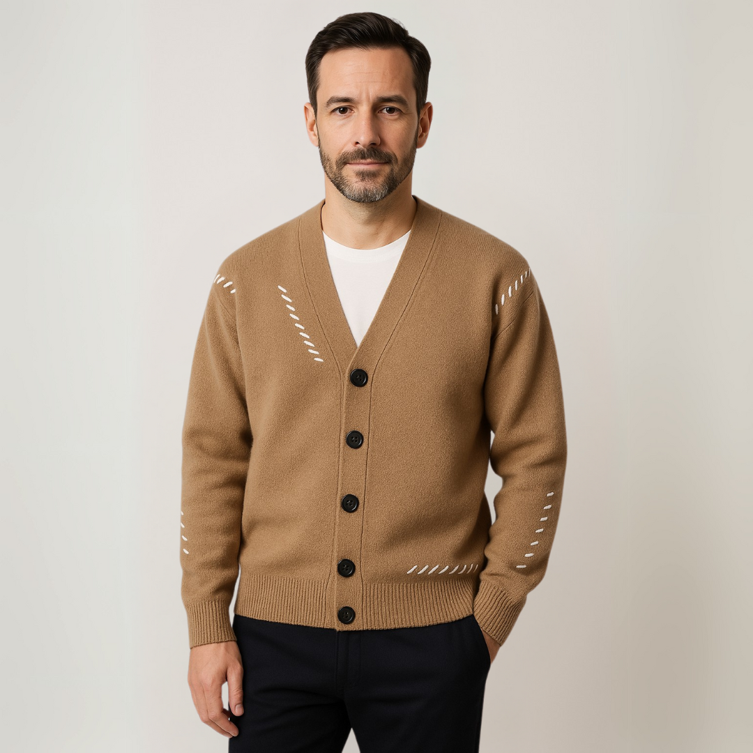 Men's Knitted Cardigan Sweater-Men's Cardigan-Borough Fashion