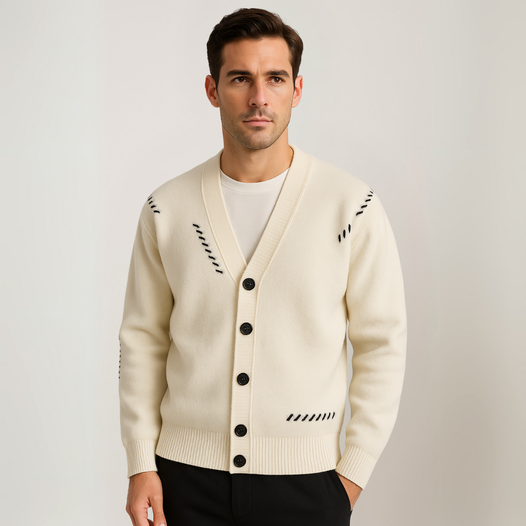 Men's Knitted Cardigan Sweater-Men's Cardigan-Borough Fashion