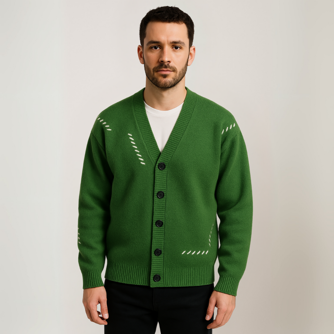 Men's Knitted Cardigan Sweater-Men's Cardigan-Borough Fashion