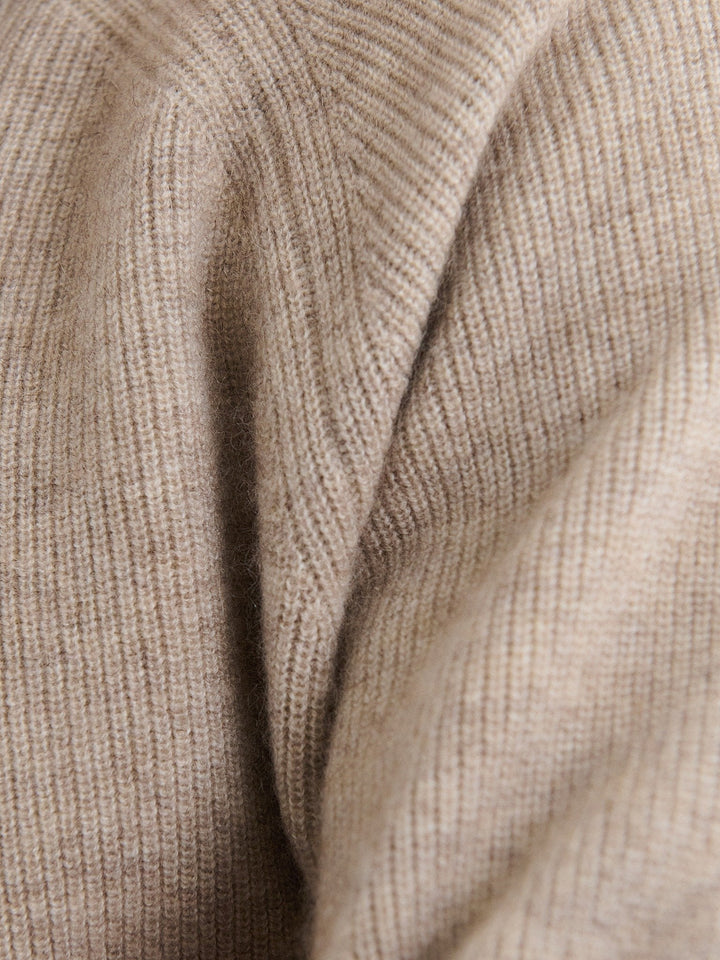 Men’s Refined Zip Hoodie – Beige-Vest-Borough Fashion