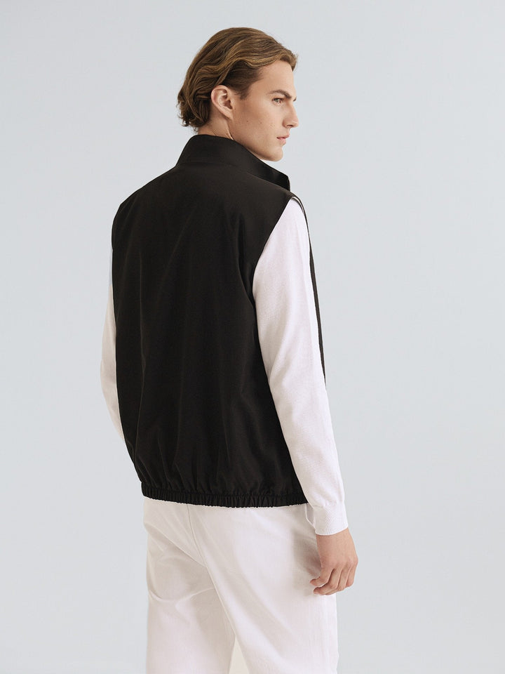 Men's Reversible City Bodywarmer – Black / Grey-Bodywarmer-Borough Fashion