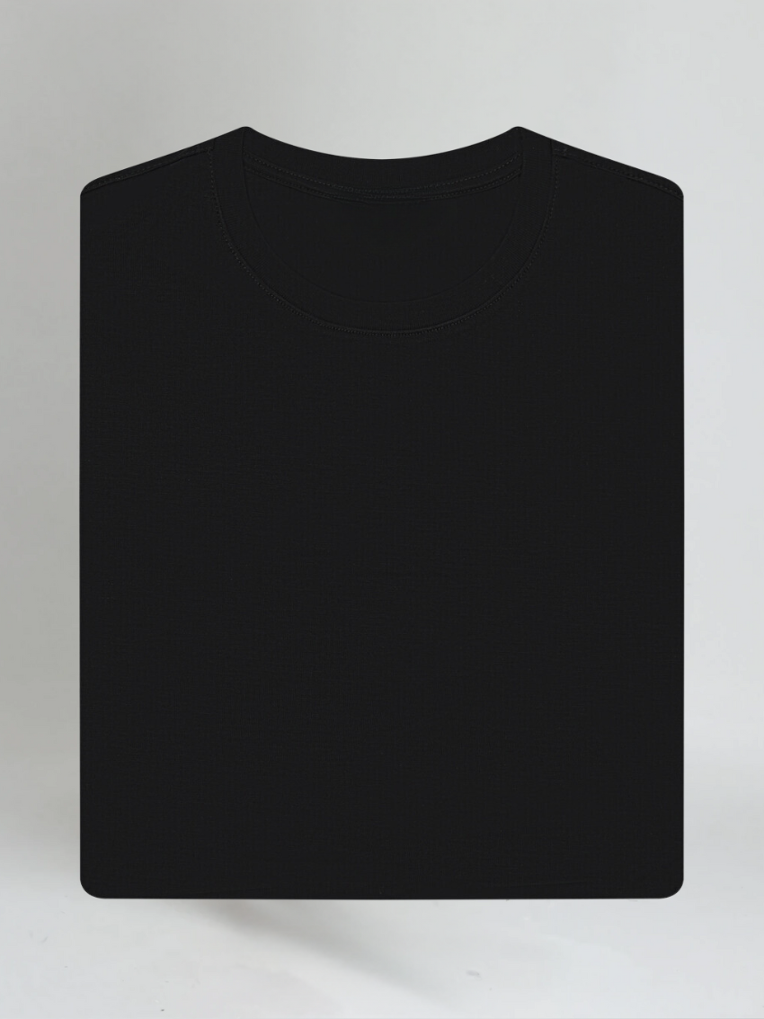 Men's Slim Fit T-shirt – Black-T-shirt-Borough Fashion