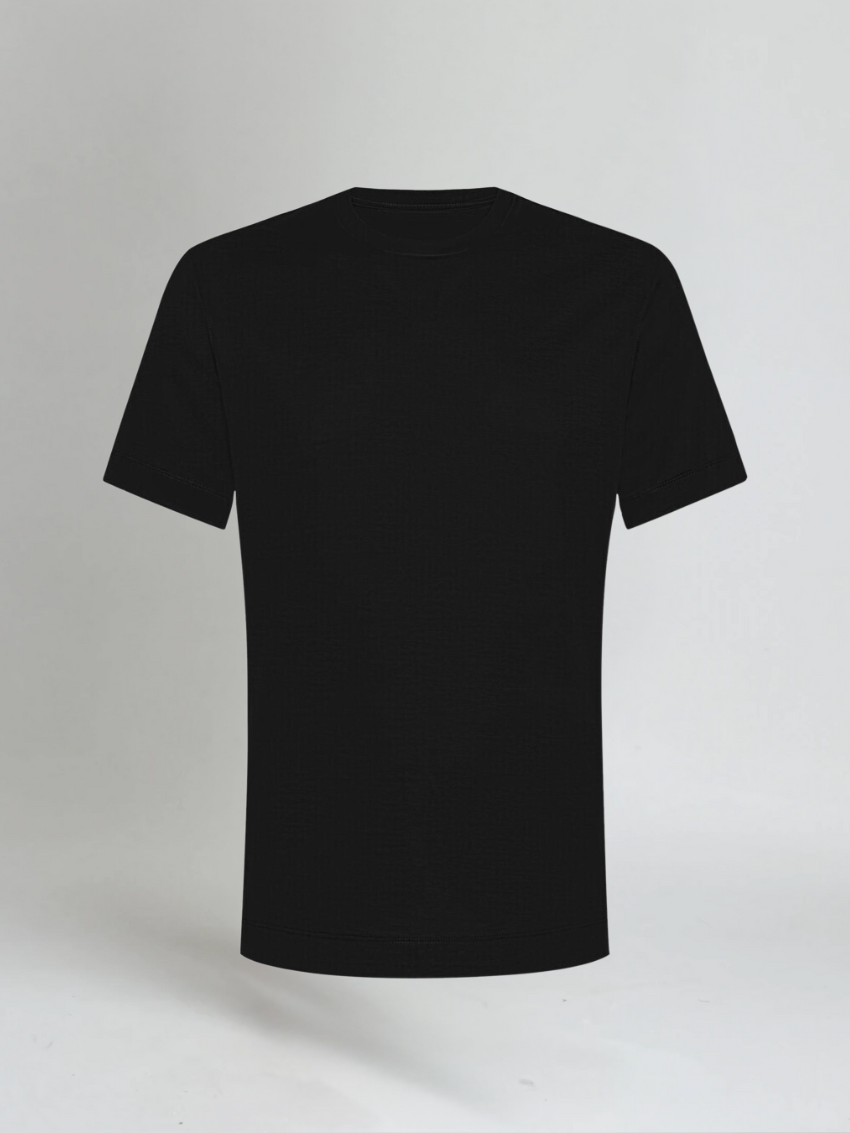 Men's Slim Fit T-shirt – Black-T-shirt-Borough Fashion