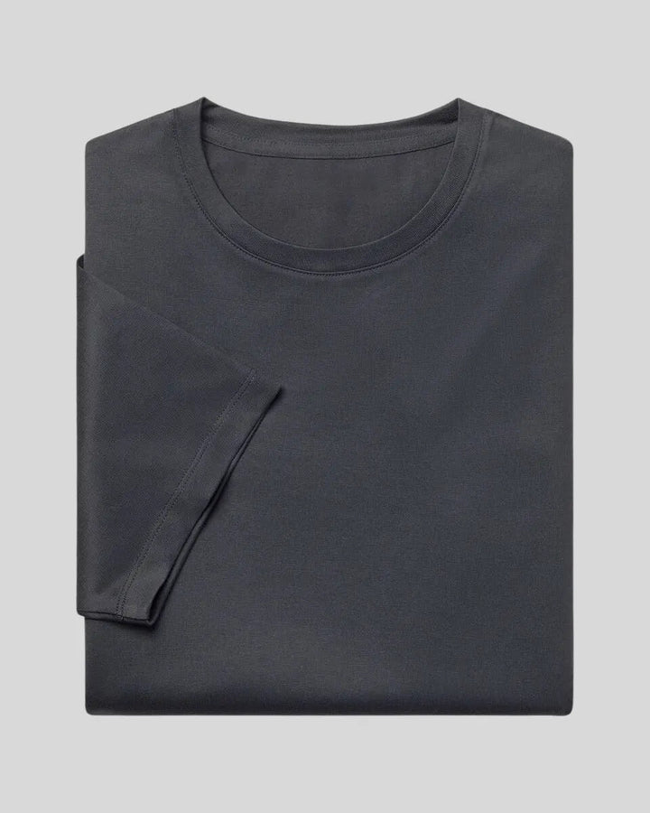 Men’s Slim Fit T-shirt – Deep Grey-T-shirt-Borough Fashion