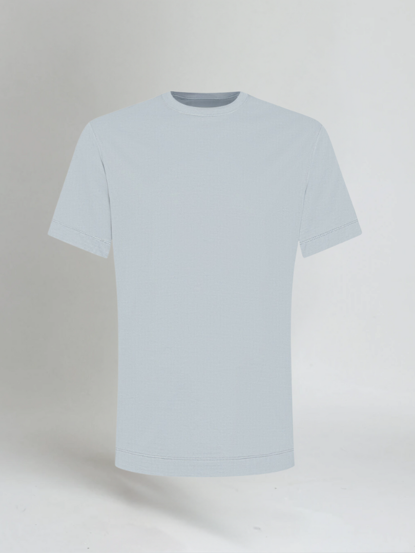 Men’s Slim Fit T-shirt – Soft Grey-T-shirt-Borough Fashion