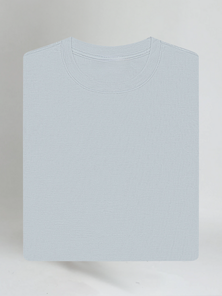 Men’s Slim Fit T-shirt – Soft Grey-T-shirt-Borough Fashion