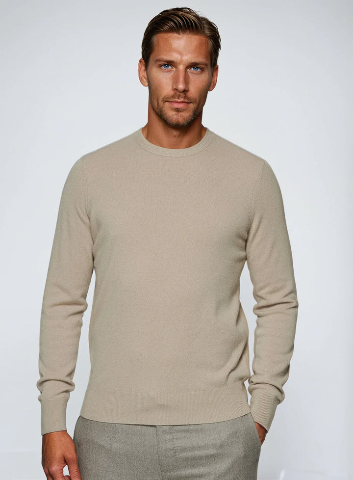 Men’s Sweater – Beige-Sweater-Borough Fashion