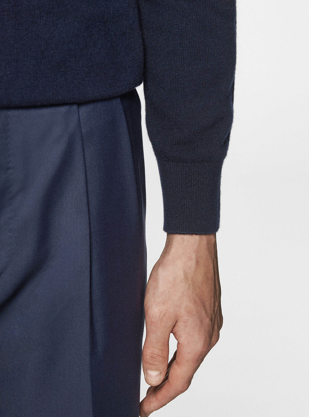 Men’s Sweater – Navy Blue-Sweater-Borough Fashion