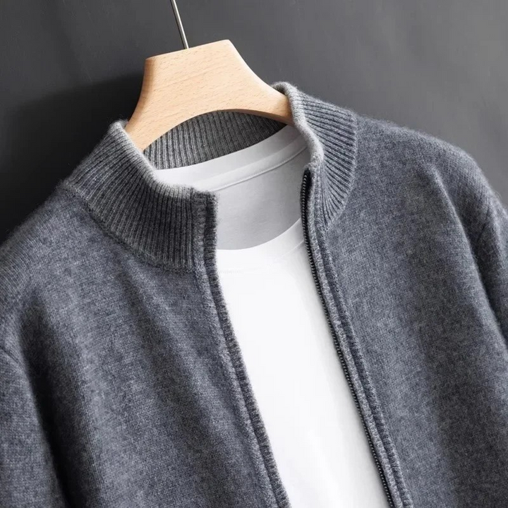 Men’s Classic Wool Zip Cardigan