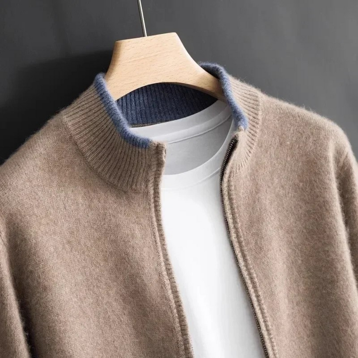 Men’s Classic Wool Zip Cardigan