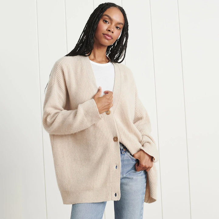 Women’s Button-Up Knitted Oversized Cardigan