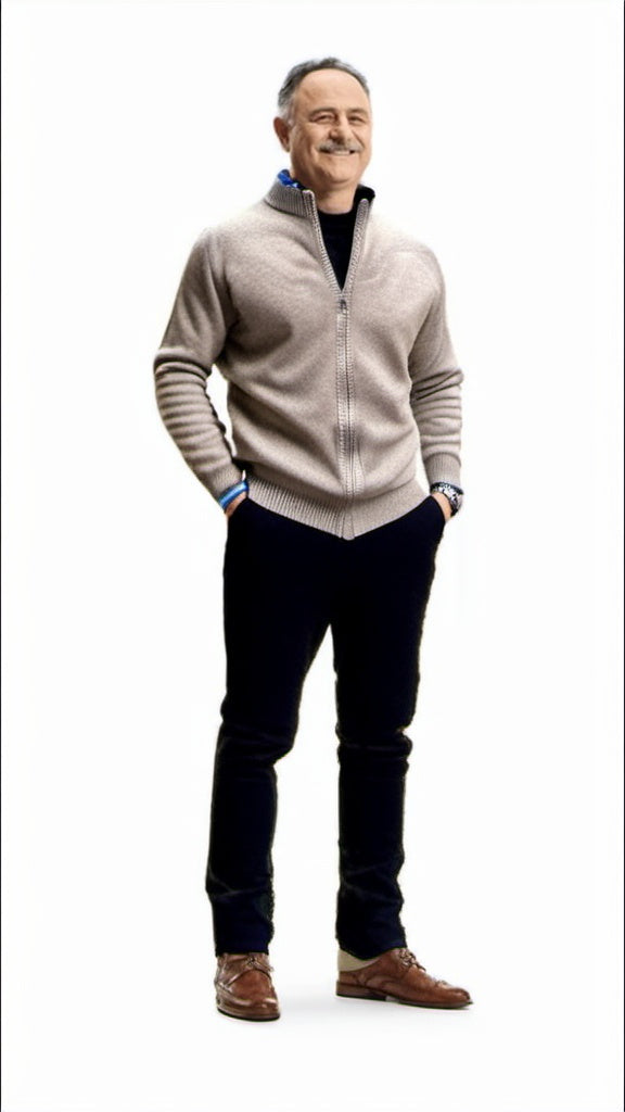 Men’s Classic Wool Zip Cardigan