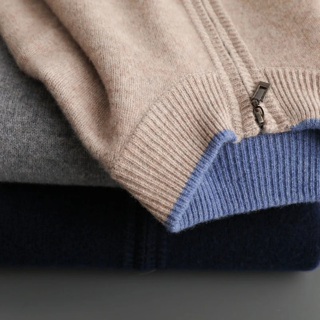 Men’s Classic Wool Zip Cardigan