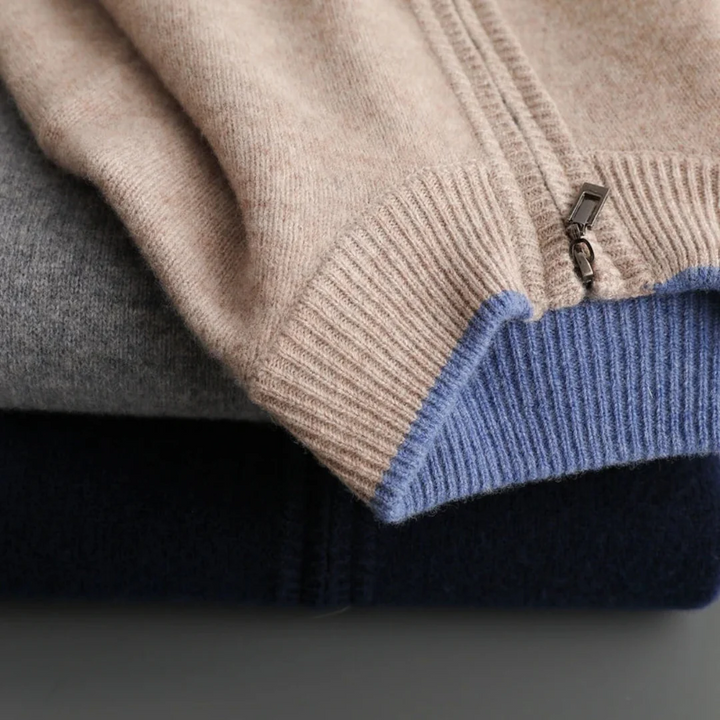 Men’s Classic Wool Zip Cardigan