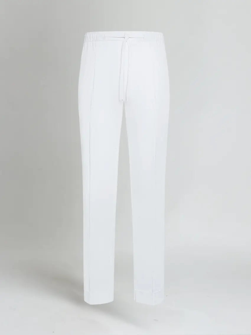 Men's Linen Trousers – White