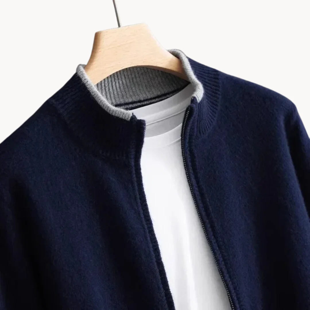 Men’s Classic Wool Zip Cardigan