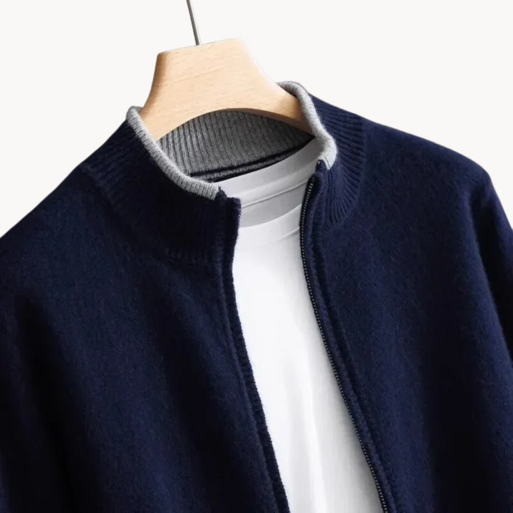 Men’s Classic Wool Zip Cardigan