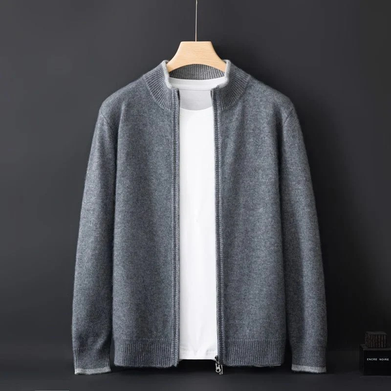 Men’s Classic Wool Zip Cardigan