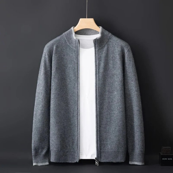 Men’s Classic Wool Zip Cardigan