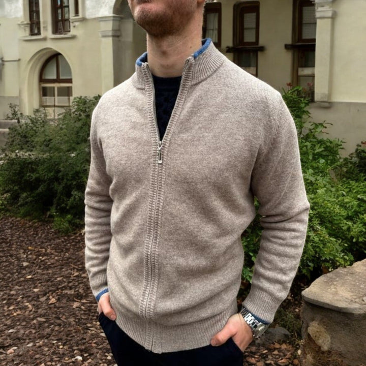 Men’s Classic Wool Zip Cardigan